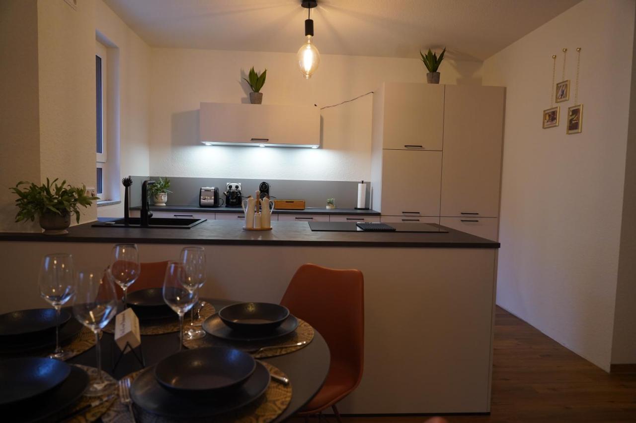 Design-Apartment I Direkt Im Zentrum I Boxspring I Nespresso I Terrasse Mit Garten I Parkplatz Bad Krozingen Eksteriør billede
